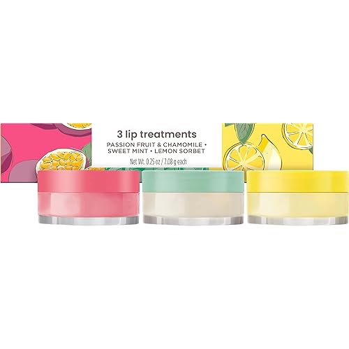 BURTS BEES 3-PACK LIP SLEEPING MASK SET HYDRATING EXFOLIATING SCRUB STOCKING STUFFERS