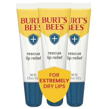 BURTS BEES LIP BALM 3-PACK MOISTURIZING SHEA BUTTER ECHINACEA, DRY LIP RELIEF GIFT