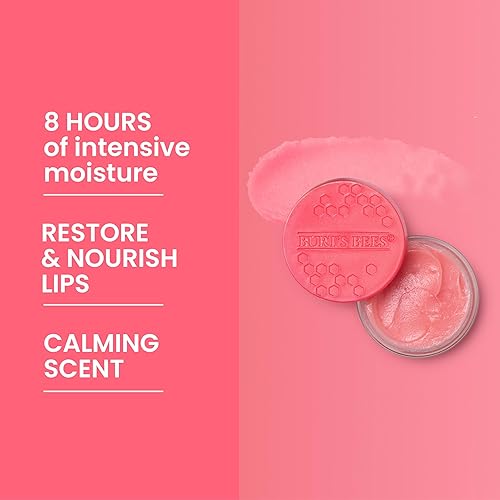 BURTS BEES OVERNIGHT LIP MASK 0.25 OZ HYDRATING, EXFOLIATING, CERAMIDE, PASSIONFRUIT SCENT