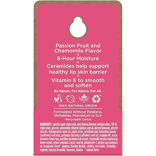 BURTS BEES OVERNIGHT LIP MASK 0.25 OZ HYDRATING, EXFOLIATING, CERAMIDE, PASSIONFRUIT SCENT