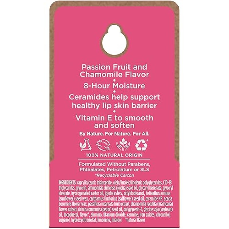 BURTS BEES OVERNIGHT LIP MASK 0.25 OZ HYDRATING, EXFOLIATING, CERAMIDE, PASSIONFRUIT SCENT