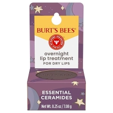 BURTS BEES OVERNIGHT LIP TREATMENT 0.25OZ MOISTURIZING, RESTORATIVE WITH VITAMIN E CERAMIDES