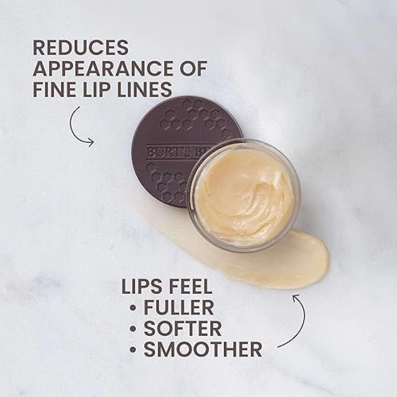 BURTS BEES OVERNIGHT LIP TREATMENT 0.25OZ MOISTURIZING, RESTORATIVE WITH VITAMIN E CERAMIDES