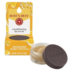 BURTS BEES HONEY LIP SCRUB 0.25 OZ EXFOLIATE CONDITION DRY LIPS WITH NATURAL HONEY CRYSTALS