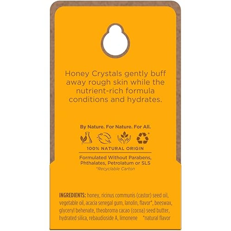 BURTS BEES HONEY LIP SCRUB 0.25 OZ EXFOLIATE CONDITION DRY LIPS WITH NATURAL HONEY CRYSTALS
