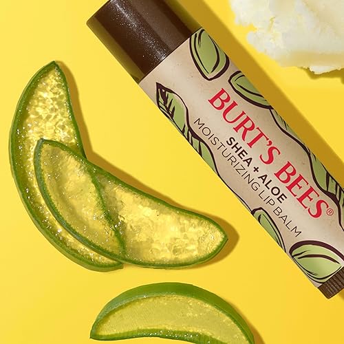 BURTS BEES SHEA ALOE LIP BALM 4-PACK MOISTURIZING, ANTIOXIDANT, NATURAL HOLIDAY GIFT