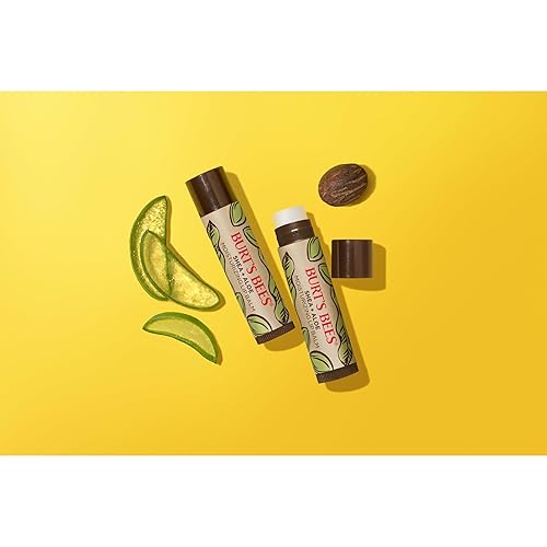 BURTS BEES SHEA ALOE LIP BALM 4-PACK MOISTURIZING, ANTIOXIDANT, NATURAL HOLIDAY GIFT
