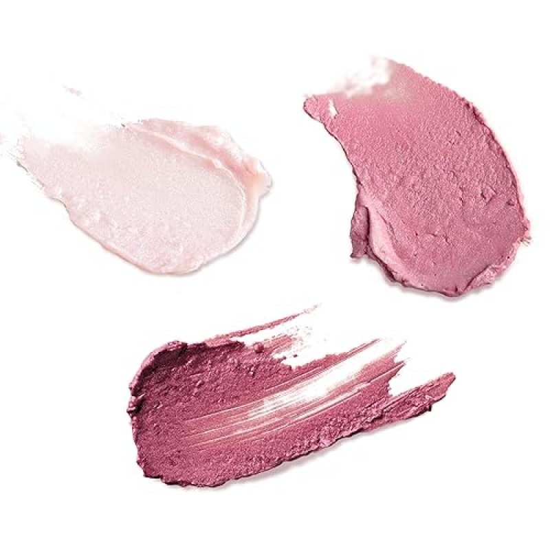 BURTS BEES PINK LIP SHIMMER TINTED BALM TRIO - MOISTURIZING, NATURAL GLOW, 3 X 0.09 OZ