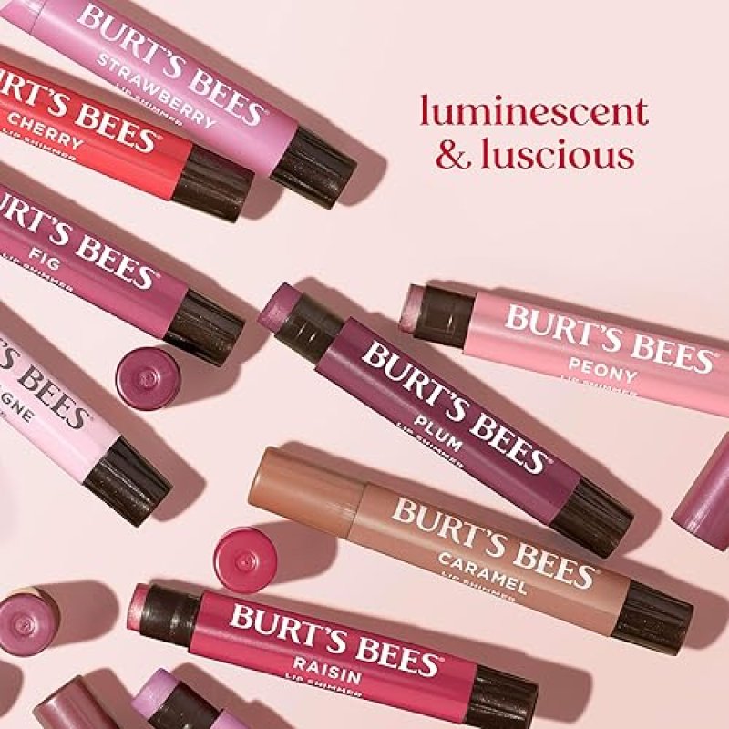 BURTS BEES PINK LIP SHIMMER TINTED BALM TRIO - MOISTURIZING, NATURAL GLOW, 3 X 0.09 OZ