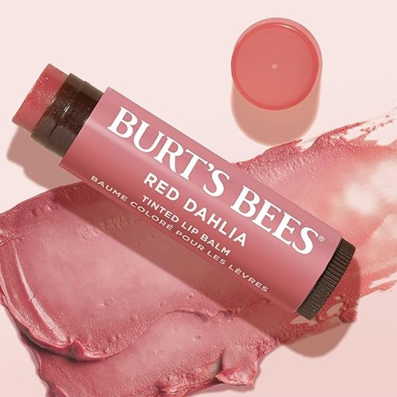 BURTS BEES 2-PACK LIP TINT BALM RED DAHLIA - HYDRATING, LONG-LASTING, NATURAL FINISH