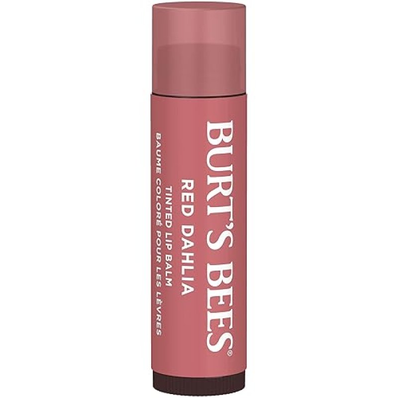 BURTS BEES 2-PACK LIP TINT BALM RED DAHLIA - HYDRATING, LONG-LASTING, NATURAL FINISH