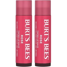 BURTS BEES PETAL ROSE LIP TINT BALM 2-PACK LONG-LASTING HYDRATING TINTED LIP BALM DUO