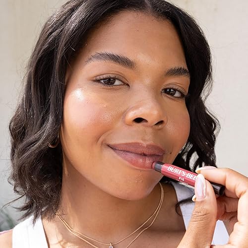 BURTS BEES SHIMMER LIP TINT 4-PACK MOISTURIZING TINTED BALM, NATURAL GLOW HYDRATION
