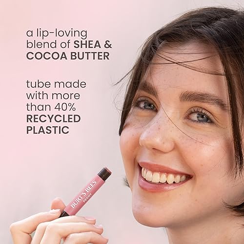 BURTS BEES SHIMMER LIP TINT 4-PACK MOISTURIZING TINTED BALM, NATURAL GLOW HYDRATION
