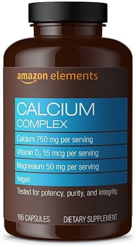 AMAZON ELEMENTS CALCIUM COMPLEX, 195 CAPSULES