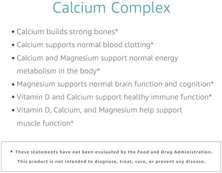 AMAZON ELEMENTS CALCIUM COMPLEX, 195 CAPSULES