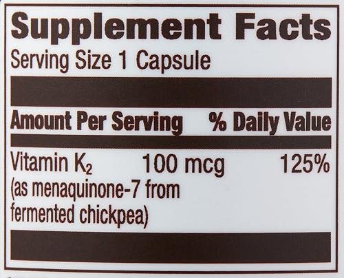 AMAZON ELEMENTS VITAMIN K₂ 100 MCG, 65 CAPSULES