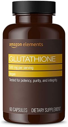 AMAZON ELEMENTS GLUTATHIONE 500MG 60 CAPSULES