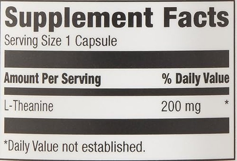 AMAZON ELEMENTS THEANINE 200MG 60 CAPSULES