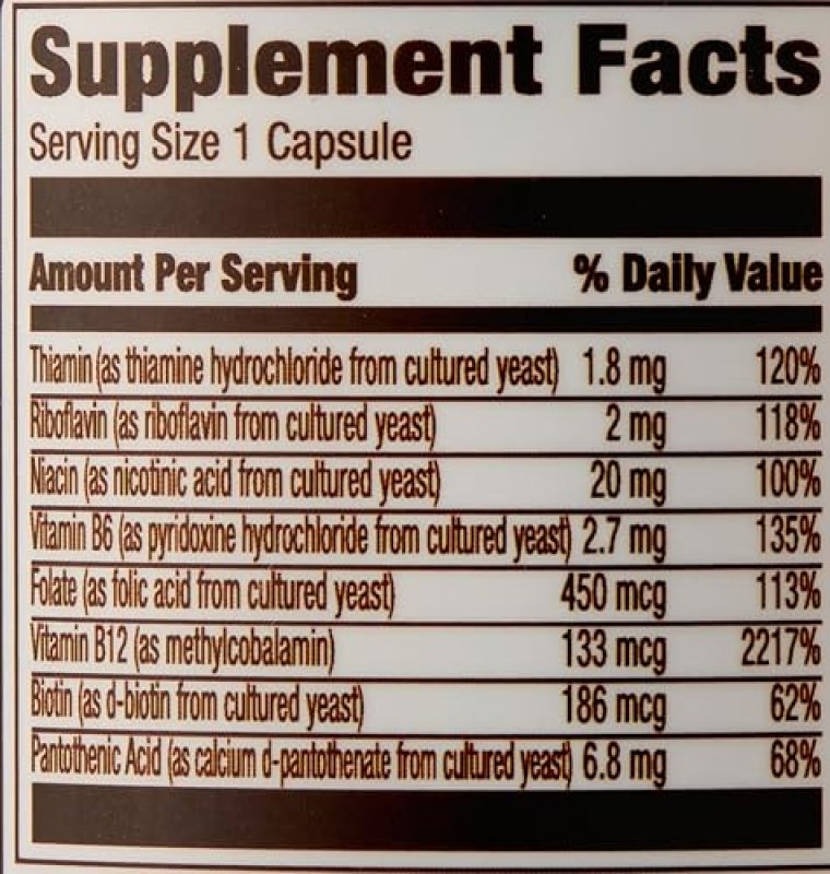 AMAZON ELEMENTS B COMPLEX, 65 CAPSULES