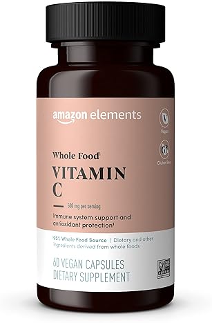 AMAZON ELEMENTS - WHOLE FOOD VITAMIN C, 95 WHOLE FOOD SOURCE, DIETARY AND OTHER INGREDIENTS DERIVED