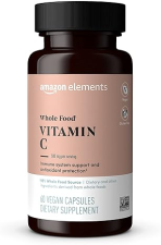 AMAZON ELEMENTS - WHOLE FOOD VITAMIN C, 95 WHOLE FOOD SOURCE, DIETARY AND OTHER INGREDIENTS DERIVED