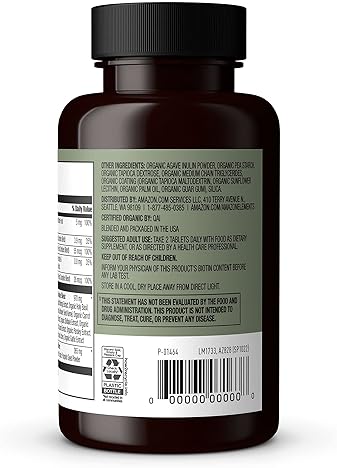 AMAZON ELEMENTS ORGANIC WHOLE FOOD MENS MULTI, 60 TABLETS