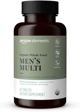 AMAZON ELEMENTS ORGANIC WHOLE FOOD MENS MULTI, 60 TABLETS