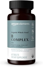 AMAZON ELEMENTS ORGANIC WHOLE FOOD B COMPLEX, 98 WHOLE FOOD SOURCE, DIETARY AND OTHER INGREDIENTS DE