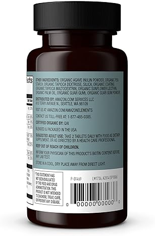 AMAZON ELEMENTS ORGANIC WHOLE FOOD B COMPLEX, 98 WHOLE FOOD SOURCE, DIETARY AND OTHER INGREDIENTS DE