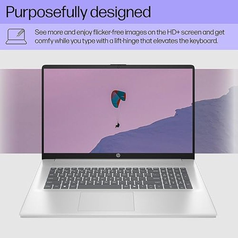 HP 17.3 INCH LAPTOP, HD DISPLAY, AMD RYZEN 5 7520U, 16 GB RAM, 512 GB SSD, AMD RADEON GRAPHICS, WIND