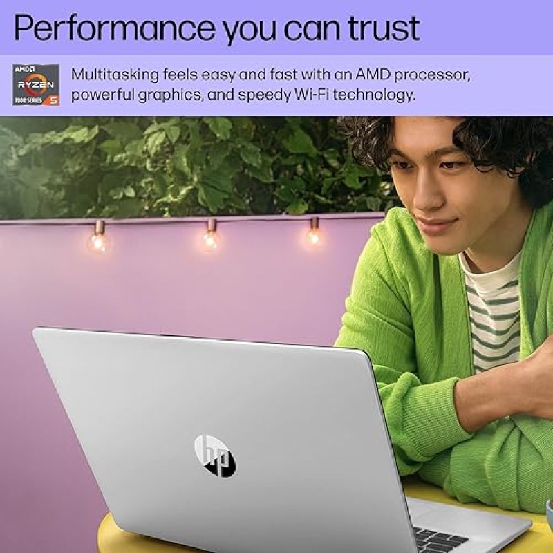HP 17.3 INCH LAPTOP, HD DISPLAY, AMD RYZEN 5 7520U, 16 GB RAM, 512 GB SSD, AMD RADEON GRAPHICS, WIND