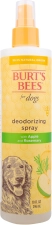 BURTS BEES APPLE & ROSEMARY DEODORIZING DOG SPRAY - 99.7% NATURAL, WATERLESS SHAMPOO - 10 OZ"