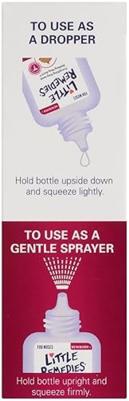 LITTLE REMEDIES SALINE SPRAY DROPS FOR NEWBORNS, SAFE NASAL MIST, 0.5 FL OZ