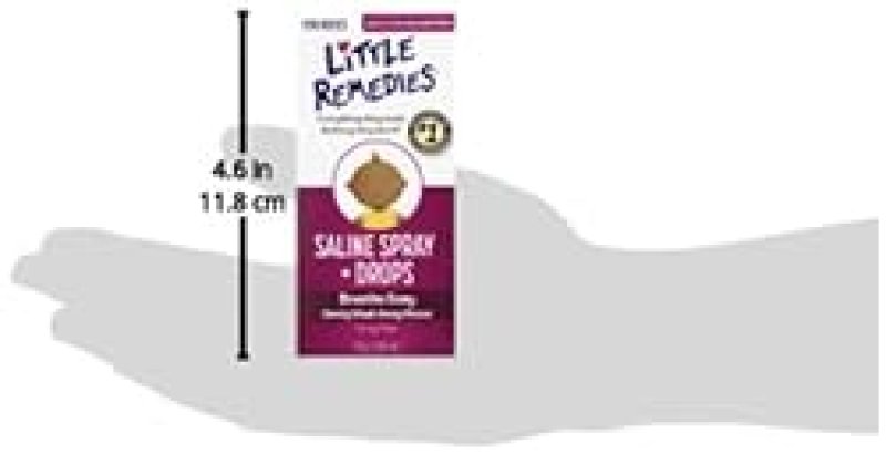 LITTLE REMEDIES SALINE NASAL SPRAY DROPS FOR BABIES KIDS, 1 FL OZ GENTLE NASAL RELIEF