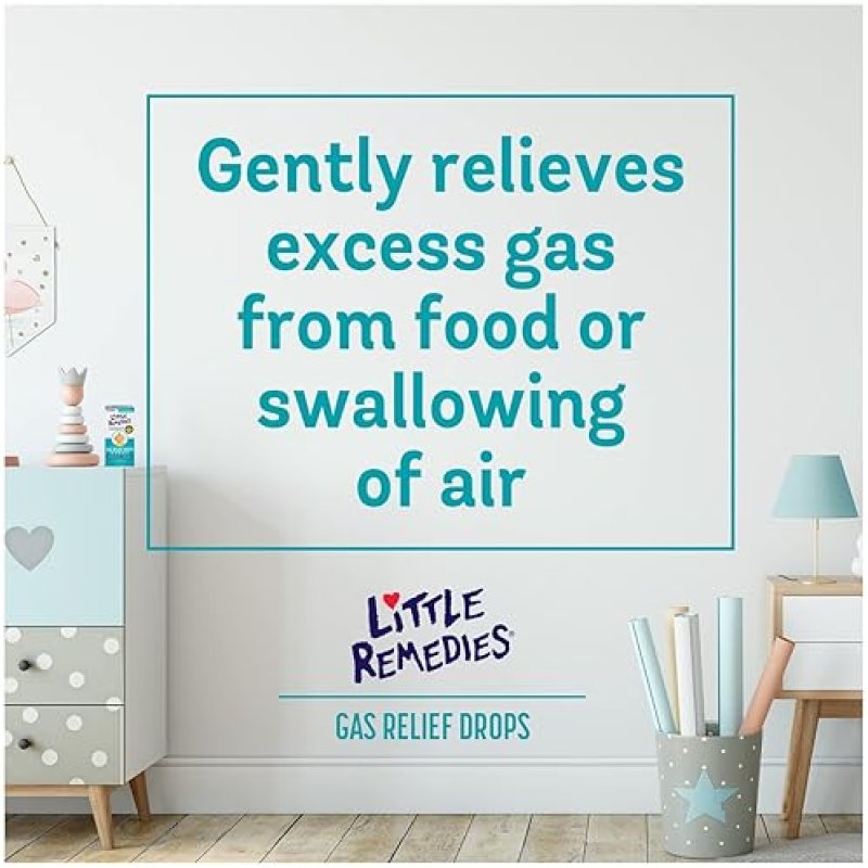 LITTLE REMEDIES NEWBORN GAS RELIEF DROPS, NATURAL BERRY FLAVOR, NO ARTIFICIAL DYES, 1 FL OZ