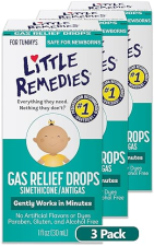 LITTLE REMEDIES BABY GAS DROPS 1 FL OZ - SOOTHES INFANT GAS, PACK OF 3