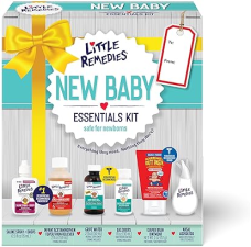 LITTLE REMEDIES NEWBORN BABY ESSENTIALS KIT SALINE SPRAY, DIAPER CREAM, GAS RELIEF MORE