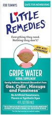 LITTLE REMEDIES GRIPE WATER FOR NEWBORNS ALCOHOL GLUTEN FREE, NO ARTIFICIAL COLORS, 4 FL OZ