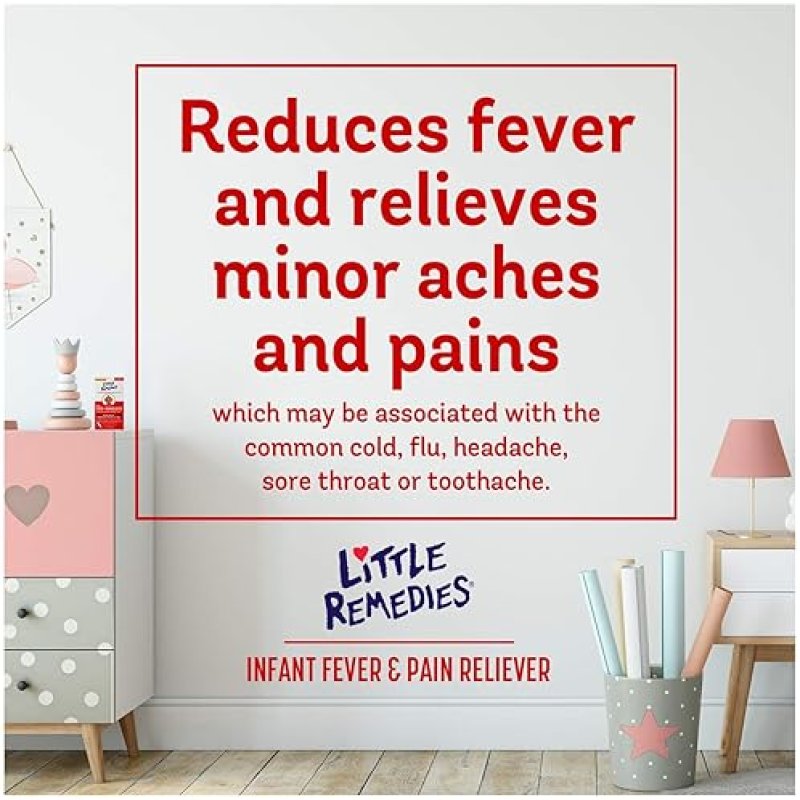 LITTLE REMEDIES INFANT FEVER PAIN RELIEF WITH ACETAMINOPHEN, BERRY FLAVOR, 2 FL OZ