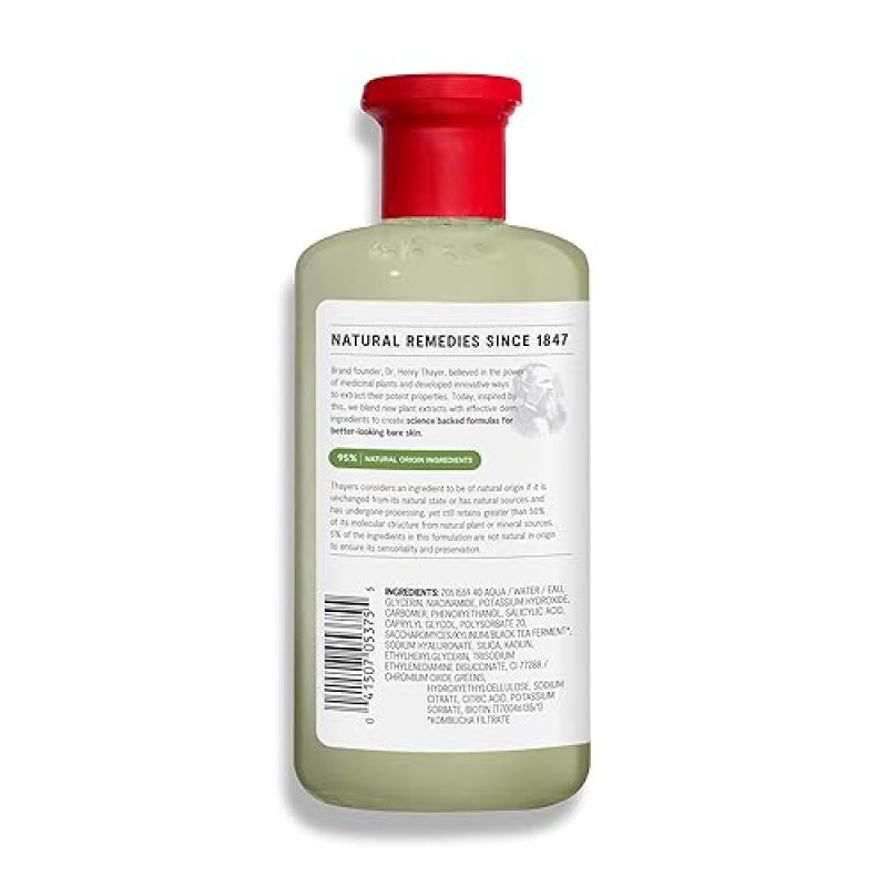 THAYERS OIL BALANCING COOLING JELLY TONER FOR OILY SKIN, PORE-REDUCING, HYDRATING 12OZ