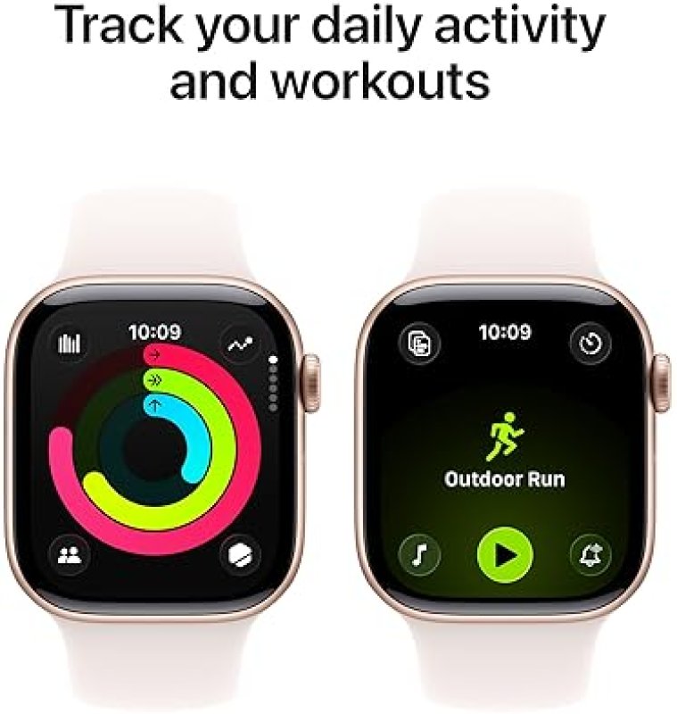 APPLE WATCH SERIES 11 GPS 42MM ROSE GOLD ALUMINUM WITH LIGHT BLUSH SPORT BAND FITNESS, SLEEP, HEALTH
