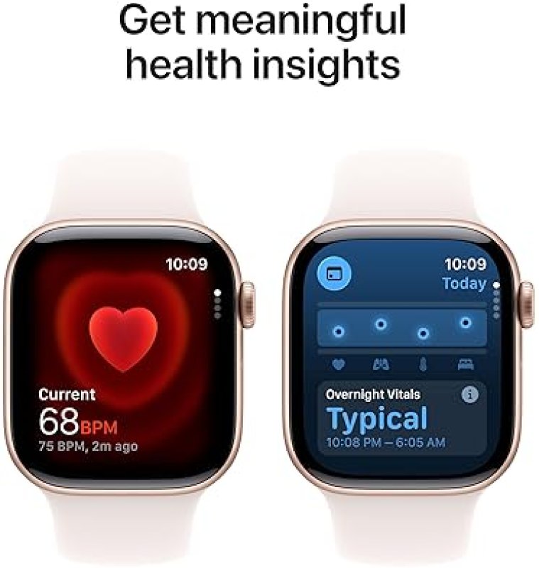 APPLE WATCH SERIES 11 GPS 42MM ROSE GOLD ALUMINUM WITH LIGHT BLUSH SPORT BAND FITNESS, SLEEP, HEALTH