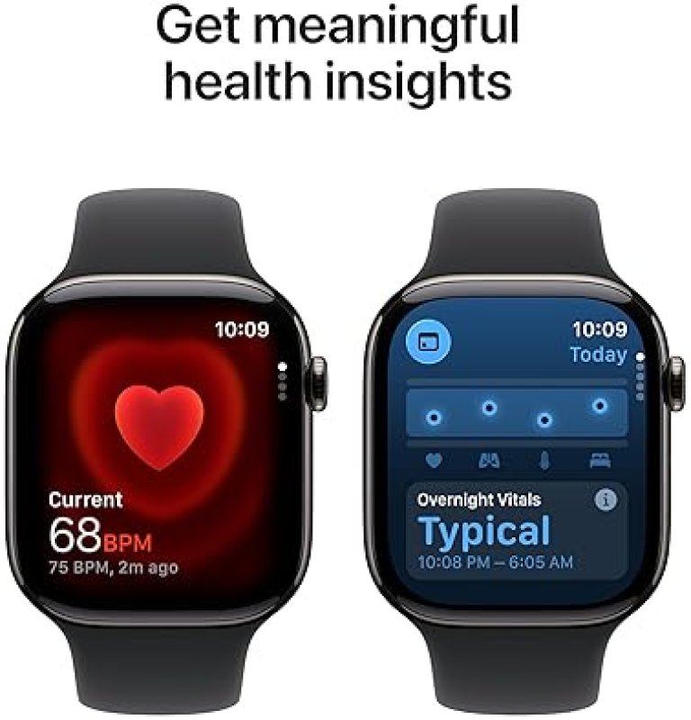 APPLE WATCH SERIES 11 GPS CELLULAR 46MM SLATE TITANIUM BLACK SPORT BAND FITNESS TRACKER