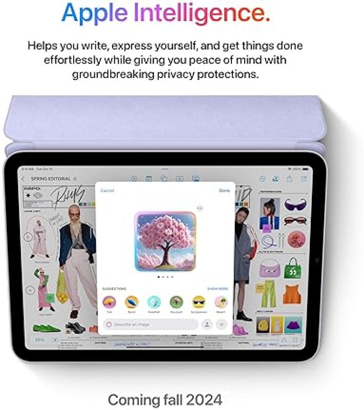 APPLE IPAD MINI A17 PRO 8.3 RETINA 128GB WI-FI 6E 12MP CAMERA TOUCH ID APPLECARE STARLIGHT