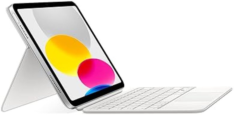 APPLE MAGIC KEYBOARD FOLIO FOR IPAD 10TH GEN A16 DETACHABLE CASE WITH TRACKPAD, WHITE