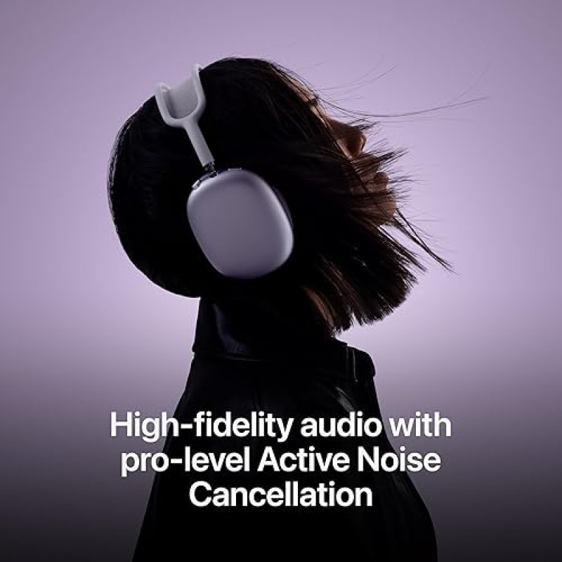 APPLE AIRPODS MAX OVER-EAR WIRELESS HEADPHONES, ACTIVE NOISE CANCEL, SPATIAL AUDIO, MIDNIGHT