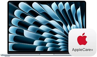 APPLE MACBOOK AIR 15 2025 M4 CHIP, 16GB RAM, 256GB SSD, TOUCH ID, SKY BLUE APPLECARE