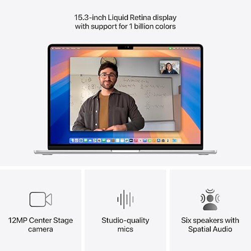 APPLE MACBOOK AIR 15 2025 M4 CHIP, 24GB RAM, 512GB SSD, TOUCH ID, SILVER APPLECARE 3Y