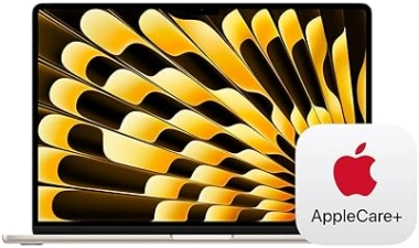 APPLE 2025 MACBOOK AIR 15 M4 CHIP, 24GB RAM, 512GB SSD, TOUCH ID, STARLIGHT APPLECARE